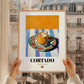 Cortado – Spanish Coffee, Espresso Bar Painting, styled in a charming Paris street view