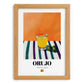 Orujo – Spanish Spirit Drink, Hotel Lobby Print, set in oak frame