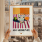 Aguardiente – Spanish Spirit Drink, Beach Bar Wall Art, styled in a charming Paris street view