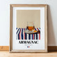 Armagnac – French Spirit Drink, Hotel Lobby Poster, in wooden frame leaning on the floor