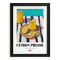 Citron Pressé – French Beverage Drink, Hotel Lobby Still Life, in sleek black frame