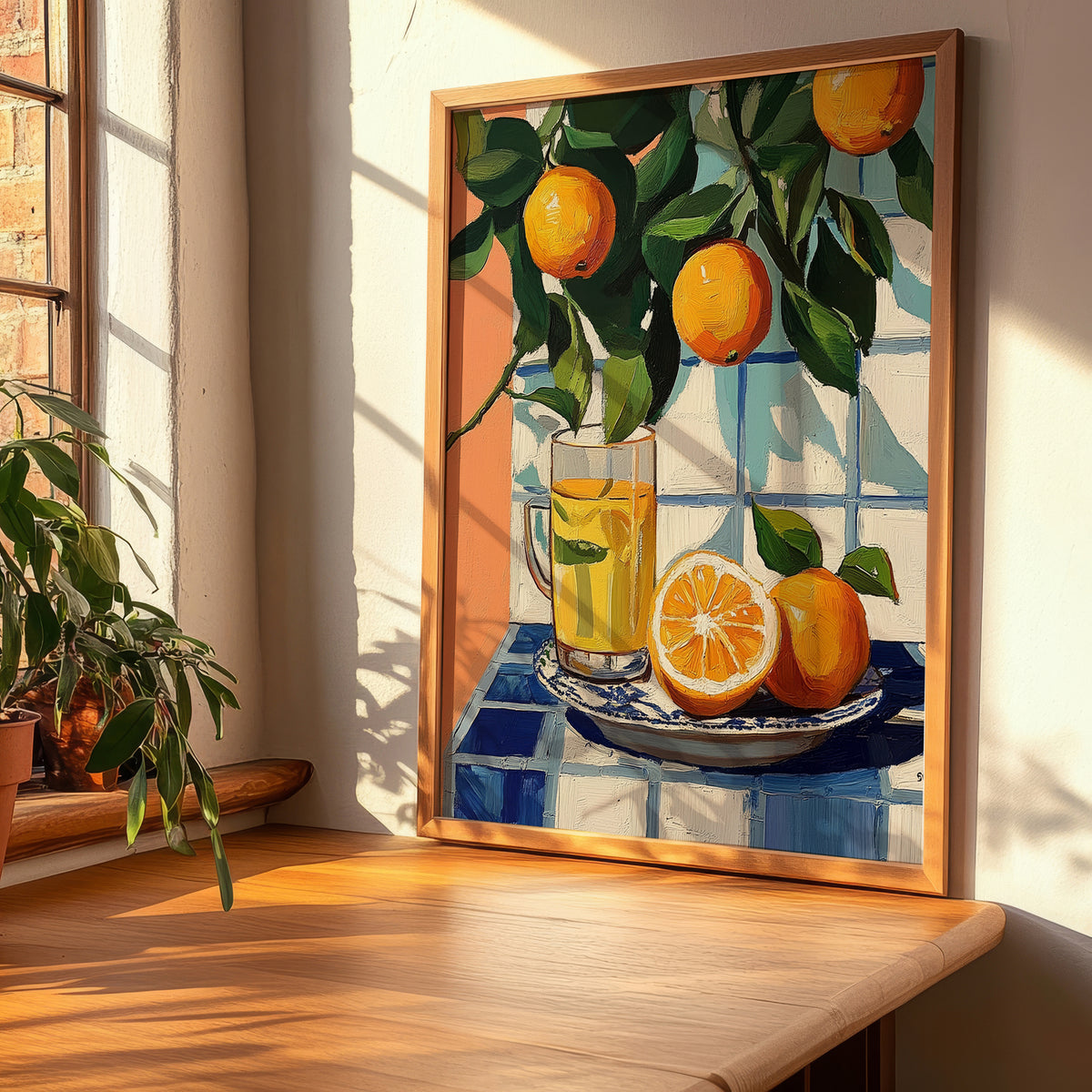Citron Pressé – French Beverage Drink, Speakeasy Painting, clean layout with no caption