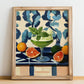 Diabolo Menthe – French Beverage Drink, Beach Bar Poster, no-text version framed in wood