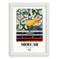 Sidecar – French Cocktail Drink, Beach Bar Print, placed in minimal white frame