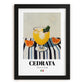 Cedrata – Italian Beverage Drink, Jazz Bar Print, in sleek black frame