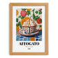Affogato – Italian Coffee, Coffeehouse Wall Art, set in oak frame