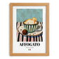 Affogato – Italian Coffee, Konditorei Wall Art, set in oak frame
