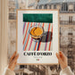 Caffè d'Orzo – Italian Coffee, Street Café Print, styled in a charming Paris street view