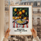 Risotto alla Milanese – Italian Rice Dish, Bistro Illustration, styled in a charming Paris street view