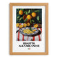Risotto alla Milanese – Italian Rice Dish, Bistro Illustration, set in oak frame