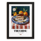 Tiramisu – Italian Dessert Dish, Tavern Wall Art, in sleek black frame