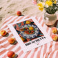 Bruschetta – Italian Snack Dish, Farmhouse Kitchen Illustration, unframed on coastal sand