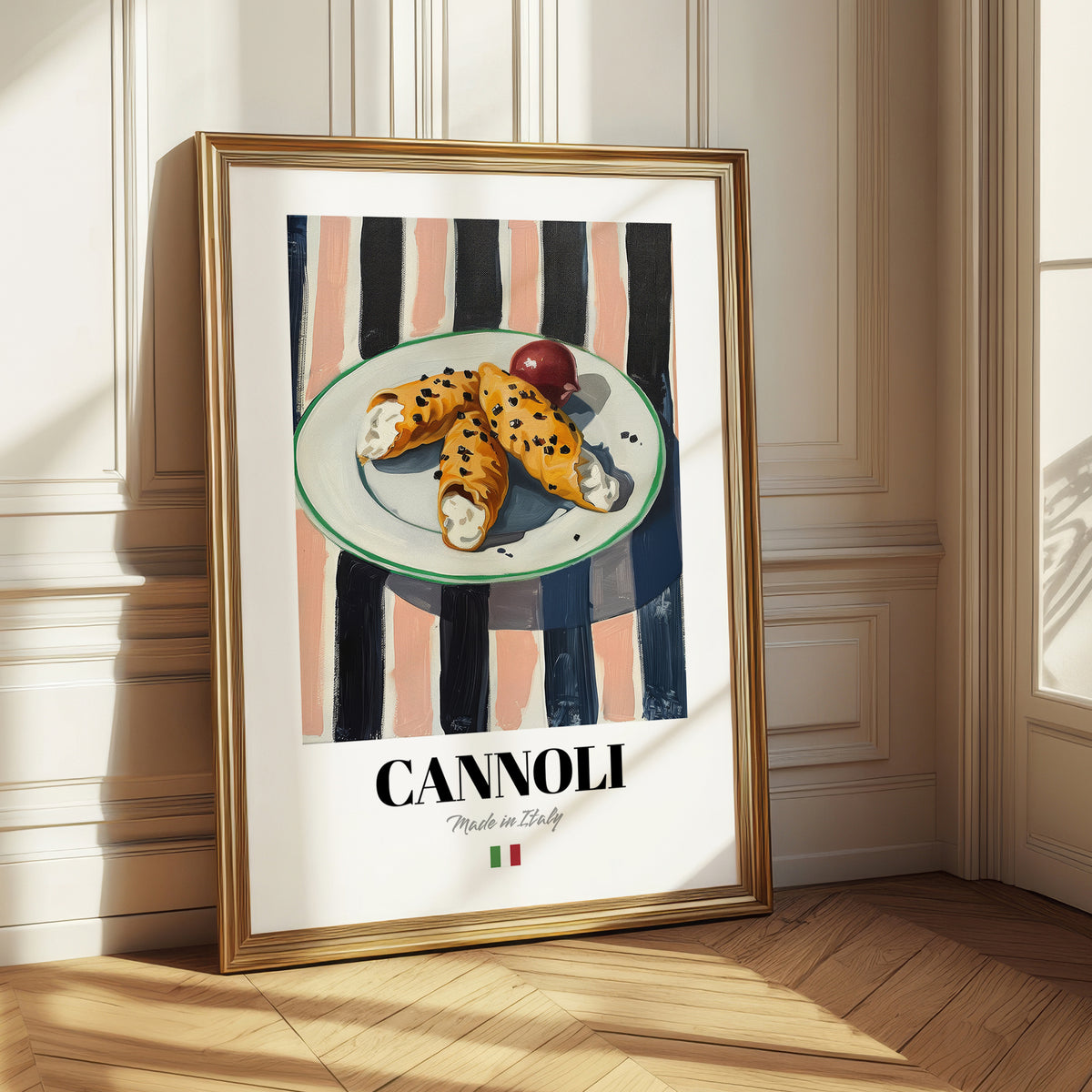 Cannoli – Italian Dessert Dish, Café Poster