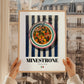 Minestrone – Italian Soup Dish, Brasserie Illustration, styled in a charming Paris street view