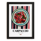 Carpaccio – Italian Meat Dish, Bistro Wall Art, in sleek black frame