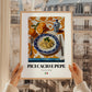 Pici Cacio e Pepe – Italian Pasta, Osteria Print, styled in a charming Paris street view