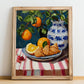 Sfogliatelle – Italian Pastry Dish, Café Poster, no-text version framed in wood