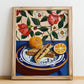 Biscotti – Italian Biscuits Dish, Bistro Print, no-text version framed in wood