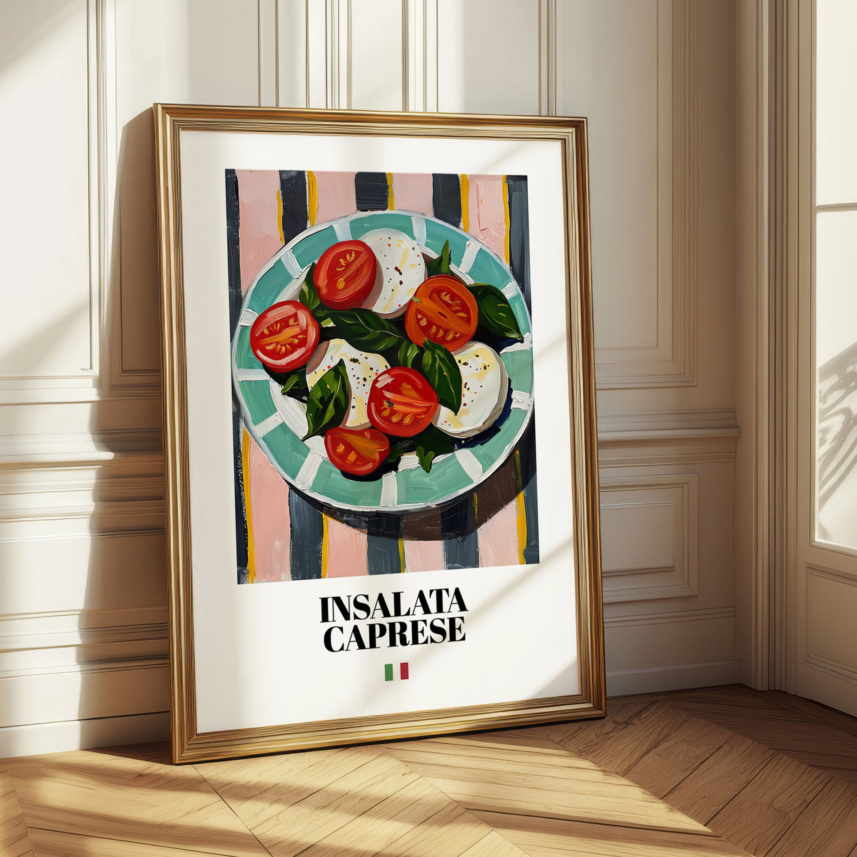 Insalata Caprese – Italian Salad Dish, Farmhouse Kitchen Poster