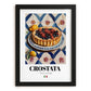 Crostata – Italian Dessert Dish, Café Poster, in sleek black frame