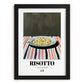 Risotto – Italian Stew Dish, Restaurant Still Life, in sleek black frame