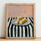 Nougat – Italian Dessert Dish, Café Still Life, no-text version framed in wood