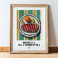 Bistecca alla Fiorentina – Italian Meat Dish, Tavern Poster, in wooden frame leaning on the floor