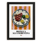 Bistecca alla Fiorentina – Italian Meat Dish, Tavern Print, in sleek black frame