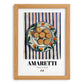 Amaretti – Italian Biscuits Dish, Tavern Print, set in oak frame