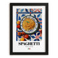 Spaghetti – Italian Pasta, Restaurant Poster, in sleek black frame