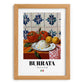 Burrata – Italian Cheese Dish, Tavern Poster, set in oak frame