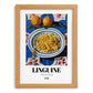 Linguine – Italian Pasta, Osteria Print, set in oak frame