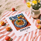 Linguine – Italian Pasta, Ristorante Poster, unframed on coastal sand