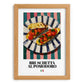 Bruschetta al pomodoro – Italian Snack Dish, Café Art, set in oak frame