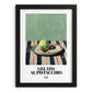 Gelato al pistacchio – Italian Gelato, Artisan Ice Cream Shop Wall Art, in sleek black frame