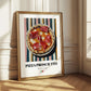 Pizza prosciutto – Italian Pizza, Ristorante Poster