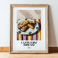 Cantuccini Toscani – Italian Biscuits Dish, Restaurant Art, in wooden frame leaning on the floor