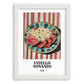 Vitello Tonnato – Italian Meat Dish, Restaurant Still Life, placed in minimal white frame