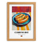 Currywurst – Art, German Food Still Life, set in oak frame
