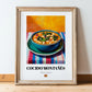 Cocido Montañés – Colorful Oil Painting, Spanish Food Still Life, in wooden frame leaning on the floor