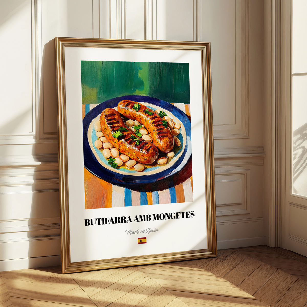 Butifarra amb Mongetes – Art, Spanish Food Still Life