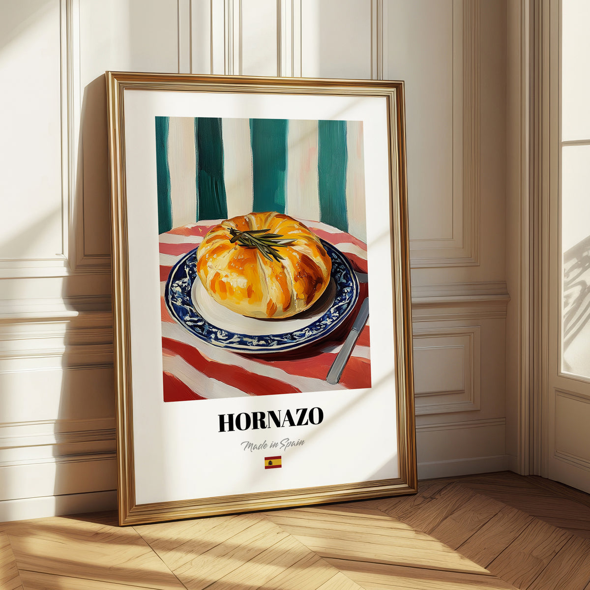 Hornazo – Colorful Oil Painting, Spanish Food Still Life