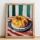 Hornazo – Colorful Oil Painting, Spanish Food Still Life, no-text version framed in wood