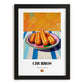 Churros – Colorful Oil Painting, Spanish Dessert Wall Art, in sleek black frame