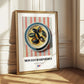 Moules Marinières – on Striped Tablecloth, French Food Art
