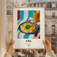 Fava – Colorful Oil Painting, Greek Food Wall Decor, styled in a charming Paris street view