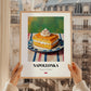 Kremówka (Napoleonka) – Oil Painting, Polish Dessert Wall Poster, styled in a charming Paris street view