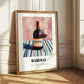 Barolo – on Striped Tablecloth, Italian Wine Wall Decor