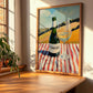Txakoli – Spanish Hilltop Table Scene, Spanish Wine Wall Decor, clean layout with no caption