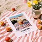 Cortado – Spanish Street Café Scene, Spanish Coffee Art, unframed on coastal sand